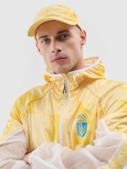 Париж/Україна - Чоловіча вітрозахисна куртка softshell - жовтий. Kurtki softshell damskie 4f, m, bez wzorów, z softshellu, bez kaptura. W wyprzedaży za 6,999.90 zł.
