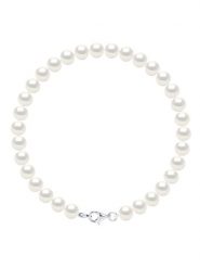 Pearline Bransoletka z perłami w kolorze białym rozmiar: onesize. Białe bransoletki damskie Pearline, srebrne. Za 239.99 zł.