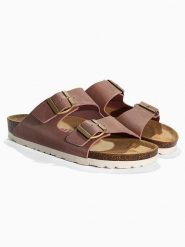 BACKSUN Klapki "Bali" w kolorze jasnoróżowym rozmiar: 37. Różowe klapki damskie Backsun, bez wzorów, z materiału, bez obcasa. Za 148.45 zł.