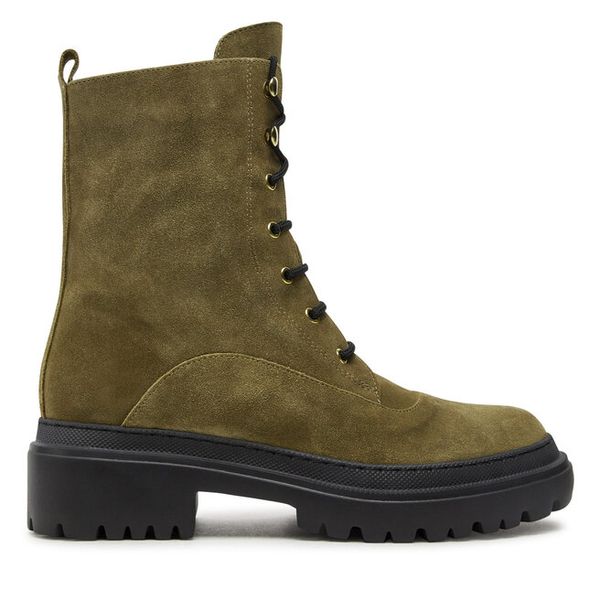 Trapery Pollini. Zielone trapery damskie Pollini, bez obcasa. Za 1,599.00 zł.