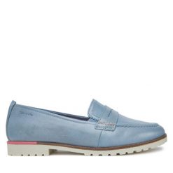 Mokasyny Tamaris. Niebieskie mokasyny damskie Tamaris. Za 219.99 zł.