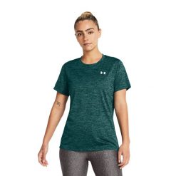 Koszulka treningowa damska Under Armour Tech C-Twist. Czerwone bluzki sportowe damskie Under Armour, xl, bez wzorów, bez ramiączek. Za 89.99 zł.