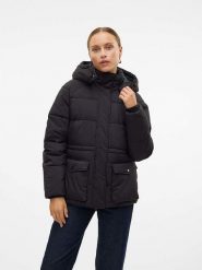 Vero Moda Kurtka zimowa w kolorze czarnym rozmiar: XS. Czarne kurtki damskie Vero Moda, na zimę, xs, bez wzorów, z puchu, bez kaptura. Za 175.26 zł.