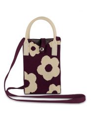 WD lifestyle Torebka w kolorze fioletowo-kremowym na telefon - 12 x 17 x 3 cm rozmiar: onesize. Brązowe torebki klasyczne damskie WD lifestyle, bez wzorów, z materiału, bez dodatków. Za 35.76 zł.