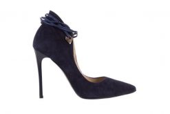 Szpilki Bayla-097 Z7016-766 Granat 097084, Skóra naturalna - 39. Niebieskie szpilki Bayla, bez wzorów, z materiału, bez obcasa. W wyprzedaży za 89.10 zł.