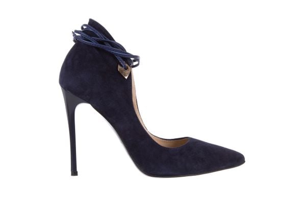 Szpilki Bayla-097 Z7016-766 Granat 097084, Skóra naturalna - 39. Niebieskie szpilki Bayla, bez wzorów, z materiału, bez obcasa. W wyprzedaży za 89.10 zł.