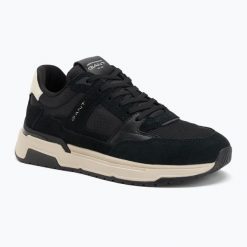 Buty męskie GANT Jeuton. Czarne buty sportowe na co dzień męskie Gant, z materiału, bez zapięcia, trekkingowe. Za 439.99 zł.
