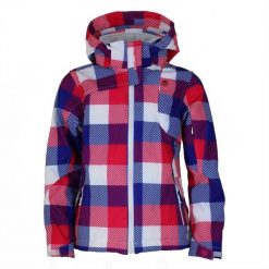 Bluza softshell z nadrukiem dla dziewczynki Peak Mountain Gaveny. Czerwone bluzy z kapturem damskie Peak Mountain, bez wzorów, z polaru, bez kaptura. Za 204.00 zł.