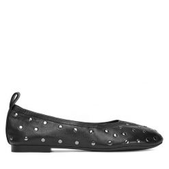 Baleriny Badura. Czarne baleriny damskie Badura, bez wzorów, bez obcasa. Za 299.99 zł.