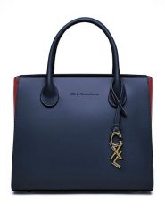 CXL by Christian Lacroix Skórzana torebka "Montaigne" w kolorze niebieskim - 32 x 26 x 15 cm rozmiar: onesize. Niebieskie torebki klasyczne damskie CXL by Christian Lacroix, bez wzorów, z materiału, bez dodatków. Za 478.62 zł.