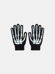 Rękawiczki świecące w ciemności - czarny. Czarne rękawiczki męskie Sinsay, bez wzorów. W wyprzedaży za 5.99 zł.