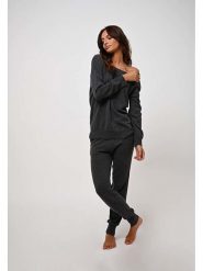 AUTHENTIC CASHMERE Kaszmirowe spodnie "Ferrand" w kolorze antracytowym rozmiar: XL. Czarne spodnie dresowe damskie AUTHENTIC CASHMERE, bez wzorów, z kaszmiru. Za 387.24 zł.