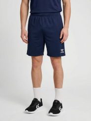 SPODENKI SPORTOWE SZORTY hmlESSENTIAL SHORTS. Niebieskie spodenki sportowe damskie HUMMEL, m, z materiału, do piłki ręcznej. Za 111.50 zł.