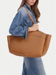 GINO ROSSI Torebka C-LDA8548 Brązowy. Brązowe torebki klasyczne damskie Gino Rossi, bez wzorów, z materiału, bez dodatków. Za 279.99 zł.