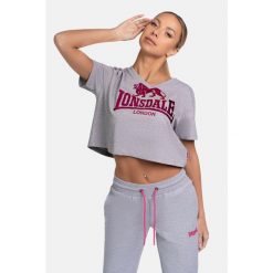 Damska krótka, luźna koszulka Lonsdale Heddle. Czerwone bluzki damskie Lonsdale, bez wzorów, bez kołnierzyka. Za 71.75 zł.