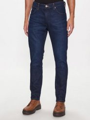Wrangler Dżinsy "Larston" - Skinny fit - w kolorze granatowym rozmiar: W33/L34. Niebieskie jeansy męskie Wrangler. Za 187.52 zł.