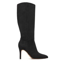 Kozaki Nine West. Czarne kozaki damskie Nine West, bez obcasa, na szpilce. Za 329.99 zł.