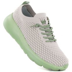 Półbuty sportowe damskie beżowe NEWS 26TX02-168. Brązowe półbuty damskie NEWS, bez wzorów, z tkaniny, sportowe, bez obcasa. Za 179.99 zł.