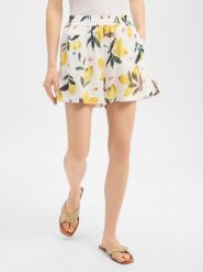 Marie Lund Szorty Kobiety wiskoza (100%) biały|wielokolorowy, L. Białe szorty damskie Marie Lund, bez wzorów, z materiału. Za 139.95 zł.