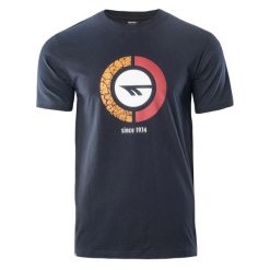 Koszulka Hi-Tec Rakan. Niebieskie t-shirty sportowe męskie Hi-tec, l, z materiału, bez ramiączek, na fitness i siłownię. Za 72.65 zł.