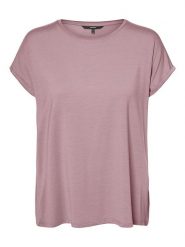 Vero Moda Koszulka "Vmava" w kolorze jasnoróżowym rozmiar: XS. Różowe bluzki damskie Vero Moda, xs, bez wzorów, bez kołnierzyka. Za 65.85 zł.