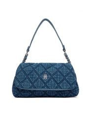 Tommy Hilfiger Torebka Th Feminine Shoulder Bag Denim AW0AW18865 Niebieski. Niebieskie torebki klasyczne damskie Tommy Hilfiger, bez wzorów, z denimu, bez dodatków. Za 649.99 zł.