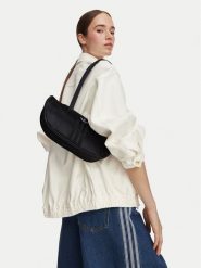 Adidas Torebka Bowling Bag Satin KQ6807 Czarny. Czarne torebki klasyczne damskie Adidas, bez wzorów, z materiału, bez dodatków. Za 197.99 zł.