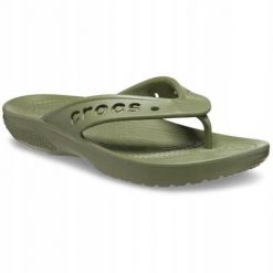 Japonki Dla Dorosłych Crocs Baya II Flip. Zielone klapki i japonki męskie Crocs, z materiału. Za 99.99 zł.