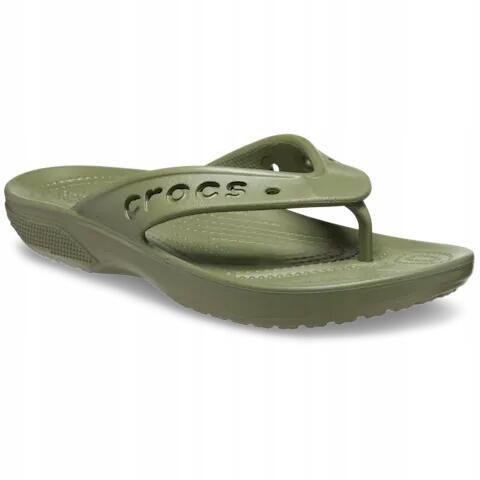 Japonki Dla Dorosłych Crocs Baya II Flip. Zielone klapki i japonki męskie Crocs, z materiału. Za 99.99 zł.