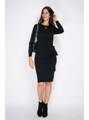 William de Faye Sukienka w kolorze czarnym rozmiar: 38. Czarne sukienki damskie William De Faye, na co dzień, bez wzorów, z kaszmiru, klasyczne, bez kołnierzyka, bez ramiączek, midi, proste. Za 117.45 zł.