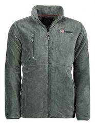 Geographical Norway Kurtka polarowa "Upload" w kolorze szarym rozmiar: M. Szare kurtki męskie Geographical Norway, m, bez wzorów, z polaru, bez kaptura. Za 100.04 zł.