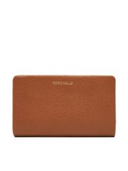 Coccinelle Portfel E2 TBM 11 F3 01 Brązowy. Brązowe portfele damskie Coccinelle, bez wzorów, ze skóry. Za 549.99 zł.