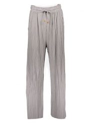 Sublevel Spodnie w kolorze szarym rozmiar: XL. Szare spodnie materiałowe damskie Sublevel, bez wzorów, z materiału, z podwyższonym stanem. Za 113.36 zł.