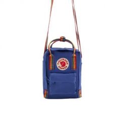 Torba Fjallraven Kanken Rainbow Sling Blue Uniwersalny. Niebieskie torebki klasyczne damskie Fjällräven, bez wzorów, bez dodatków. Za 309.99 zł.