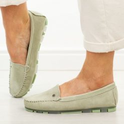 Zielone skórzane mokasyny damskie Filippo Dp2037/26. Brązowe mokasyny damskie Filippo, z jeansu. Za 199.00 zł.