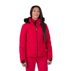 Kurtka narciarska damska Rossignol Staci Pearly Jkt. Fioletowe kurtki damskie Rossignol, m, bez wzorów, bez kaptura, narciarskie. Za 1,159.00 zł.