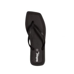 Klapki damskie Softee Capri. Zielone klapki damskie Softee, bez wzorów, bez obcasa. Za 125.99 zł.