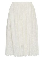 MOSS COPENHAGEN Spódnica "Dorota" w kolorze kremowym rozmiar: XL. Brązowe spódniczki damskie MOSS COPENHAGEN, xl, bez wzorów, z bawełny, maxi, proste. Za 135.49 zł.