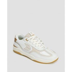 Buty sportowe Cariuma Skategoat C25 White Leather Silver Cloud Logo Camel. Białe buty sportowe na co dzień damskie CARIUMA, bez zapięcia. W wyprzedaży za 387.45 zł.