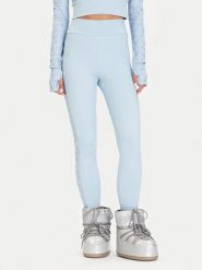 Guess Legginsy W5BB72 K7182 Błękitny Slim Fit. Niebieskie legginsy sportowe damskie Guess, s, z aplikacjami, z syntetyku. Za 349.99 zł.