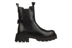 Botki Bayla-161 205 1506 01 Black 161651, Czarny, Skóra naturalna - 37. Czarne botki damskie Bayla, na zimę, z gumy, eleganckie, z okrągłym noskiem, za kostkę, bez obcasa, bez zapięcia. W wyprzedaży za 314.10 zł.