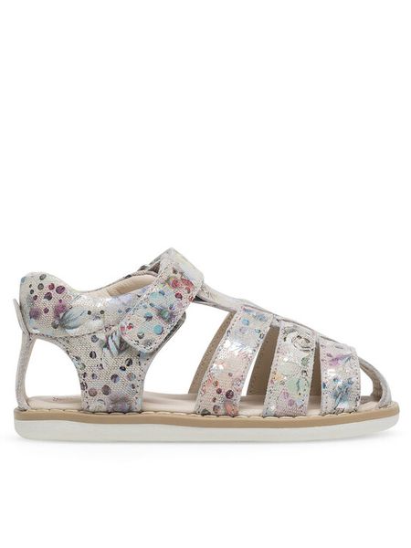 Lasocki Kids Sandały BOB CI12-BOB-02(II)DZ Srebrny. Szare sandały dziewczęce Lasocki Kids, ze skóry, bez zapięcia. Za 119.99 zł.