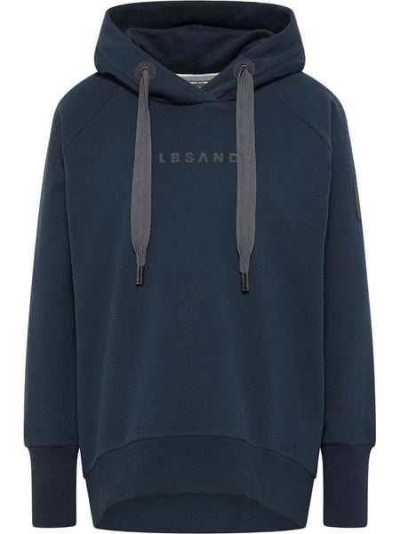 ELBSAND Bluza "Svana" w kolorze granatowym rozmiar: M. Niebieskie bluzy z nadrukiem damskie ELBSAND, m. Za 174.95 zł.