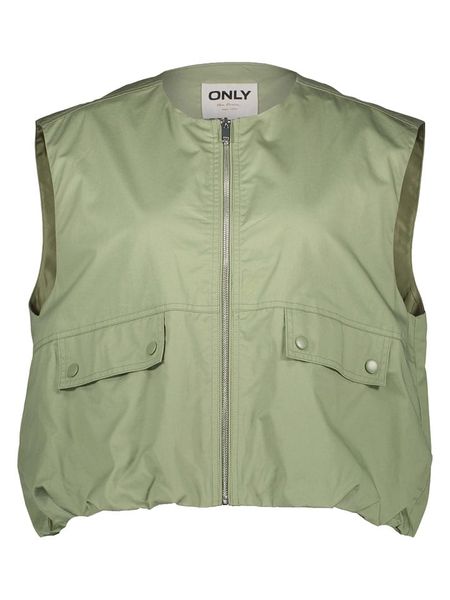 ONLY Kamizelka w kolorze zielonym rozmiar: XL. Zielone kamizelki damskie Only, xl, z bawełny. Za 129.95 zł.