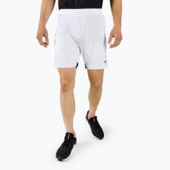 Spodenki treningowe męskie Mizuno Premium Handball. Białe szorty męskie Mizuno, bez kołnierzyka. Za 47.99 zł.