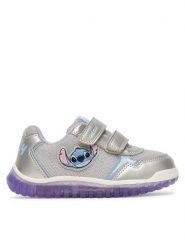 Geox Sneakersy B Lightyloo Girl B6561C 0AJAS C1316 Srebrny. Szare buty sportowe dziewczęce Geox, bez wzorów, ze skóry, bez zapięcia. Za 279.99 zł.