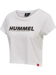 Damska koszulka crop top Hummel Legacy. Białe bluzki sportowe damskie HUMMEL, l, bez wzorów, z bawełny, bez ramiączek. Za 85.50 zł.