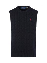Polo Ralph Lauren Męski sweter z dzianiny Mężczyźni Bawełna niebieski jednolity, L. Niebieskie swetry męskie Polo Ralph Lauren, l, bez wzorów, z bawełny, bez kołnierzyka. Za 599.95 zł.