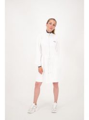 Sergio Tacchini Sukienka "Alena" w kolorze białym rozmiar: L. Białe sukienki damskie Sergio Tacchini, l, bez wzorów, bez kołnierzyka, bez ramiączek, mini. Za 96.37 zł.