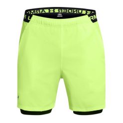 Spodenki treningowe męskie Under Armour Vanish Woven 2in1 Sts. Zielone szorty sportowe męskie Under Armour, m, na fitness i siłownię. Za 179.99 zł.